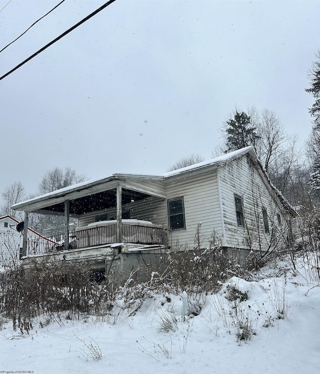 406 Coalton Pumpkintown Rd, Norton, WV 26257 - view of snowy exterior