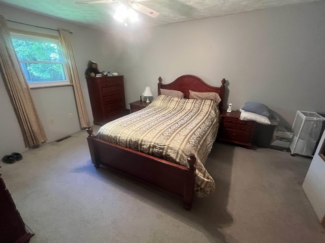 36 3rd St, Durbin, WV 26264 - bedroom with light carpet and a ceiling fan