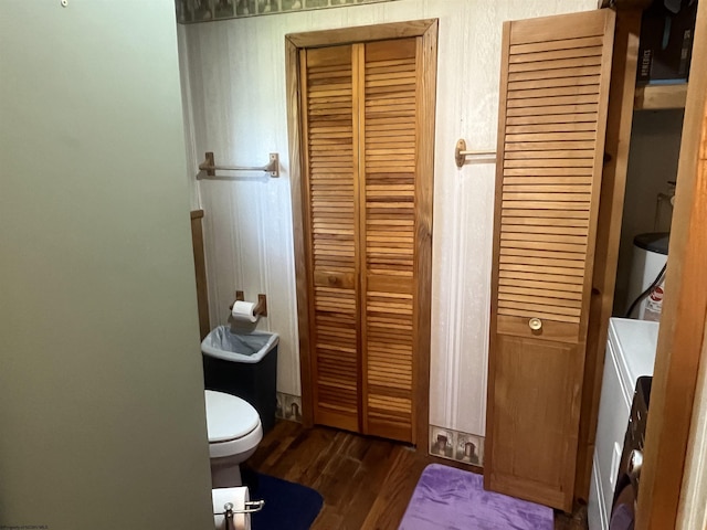 36 3rd St, Durbin, WV 26264 - bathroom with toilet, a closet, and wood finished floors