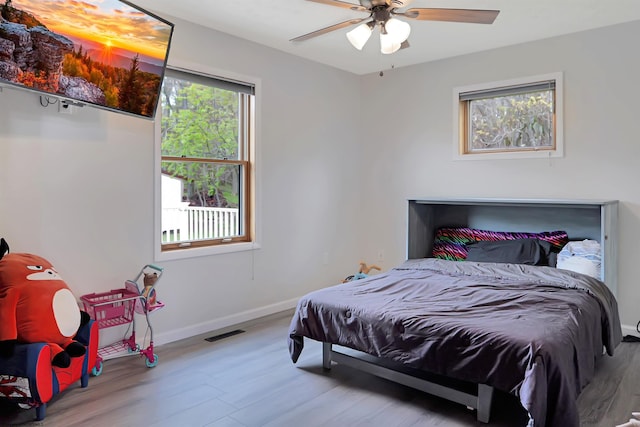 16 Cardinal Ln, Terra Alta, WV 26764 - bedroom featuring wood finished floors, baseboards, and a ceiling fan
