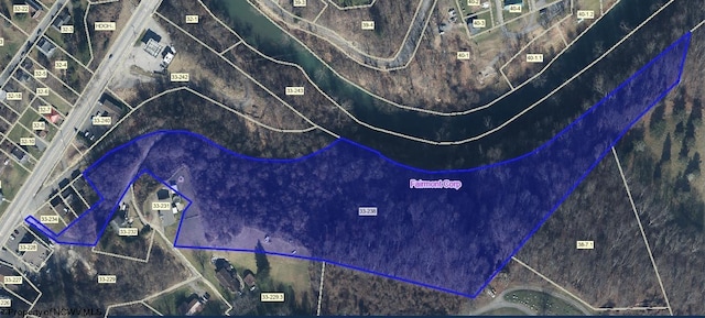 map of property location with property boundaries highlighted
