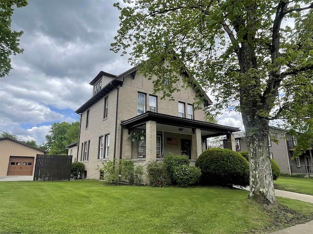 155 E St, Masontown, WV 26542 - view of front facade with a front lawn and brick siding