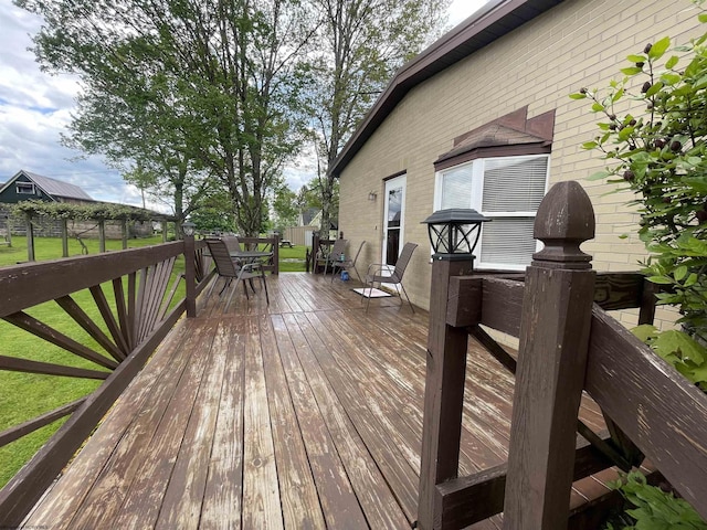 155 E St, Masontown, WV 26542 - deck with outdoor dining space