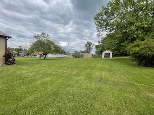 155 E St, Masontown, WV 26542 - view of green lawn with an outdoor structure