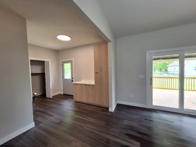 794 Laurel Park Rd, Clarksburg, WV 26301 - empty room with healthy amount of natural light, baseboards, and dark wood finished floors