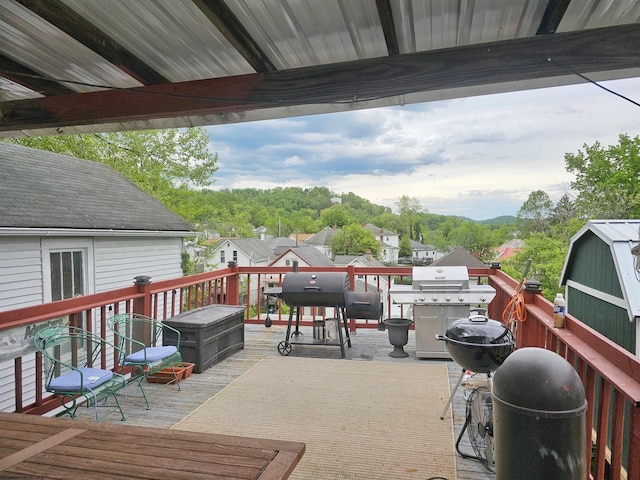 426 Duff Ave, Clarksburg, WV 26301 - wooden terrace featuring grilling area