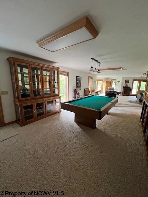 677 Dylan Rd, Elkins, WV 26241 - playroom with carpet flooring and pool table