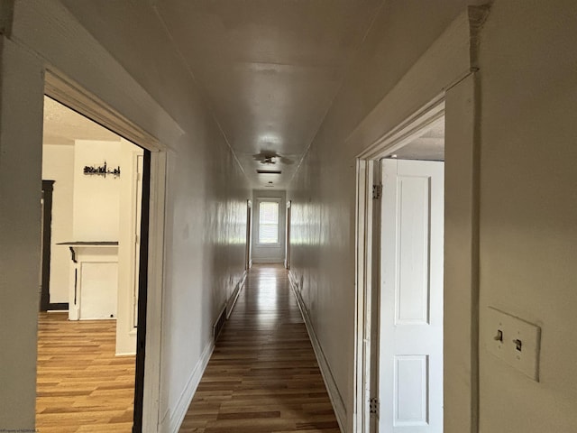 29 Dan St, Hepzibah, WV 26369 - hallway featuring wood finished floors and baseboards