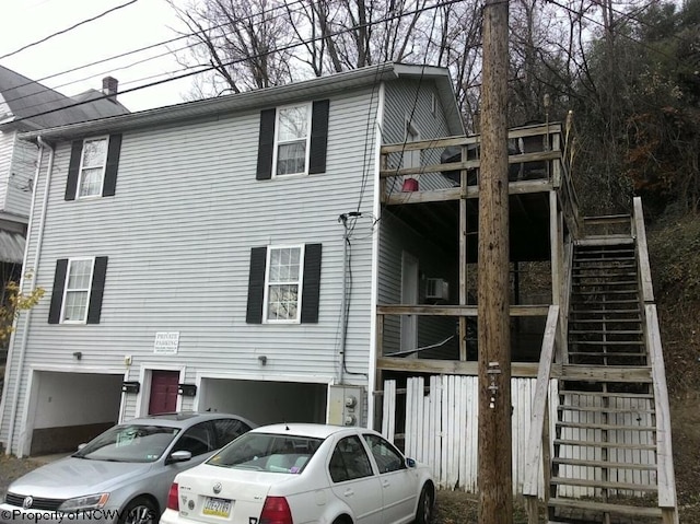 417 Forest Ave Unit 2, Morgantown, WV 26505 - view of property with stairway and a deck