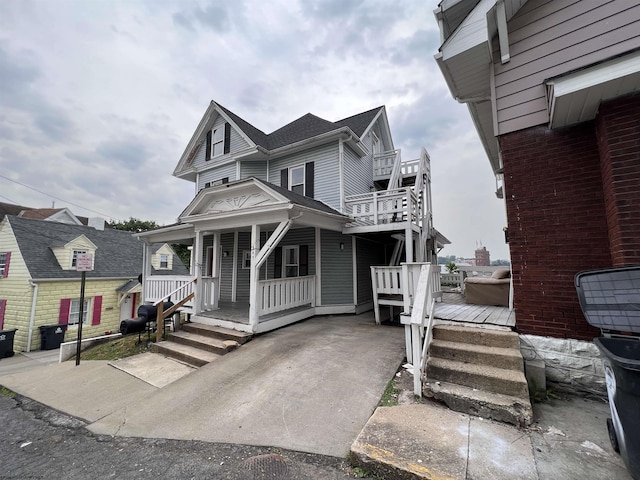 445 Baird St Unit 4, Morgantown, WV 26505 - view of front of property featuring covered porch
