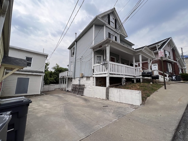 445 Baird St Unit 4, Morgantown, WV 26505 - view of home's exterior featuring covered porch