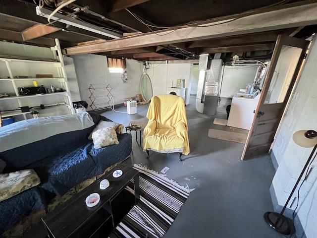 302 Jameson Ave, Parsons, WV 26287 - below grade area with washer / dryer and heating unit