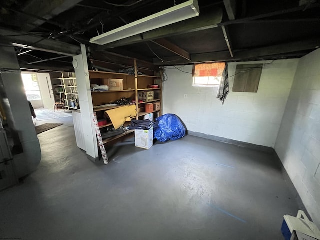 302 Jameson Ave, Parsons, WV 26287 - below grade area with concrete block wall