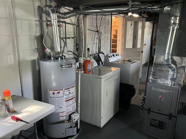 302 Jameson Ave, Parsons, WV 26287 - utilities with gas water heater and washer and clothes dryer