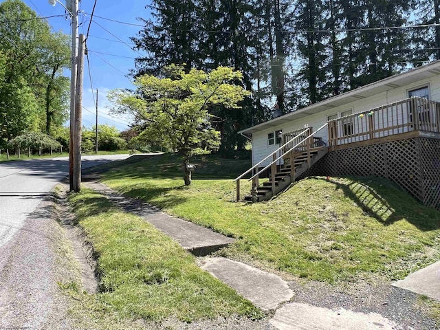 302 Jameson Ave, Parsons, WV 26287 - view of green lawn featuring stairs