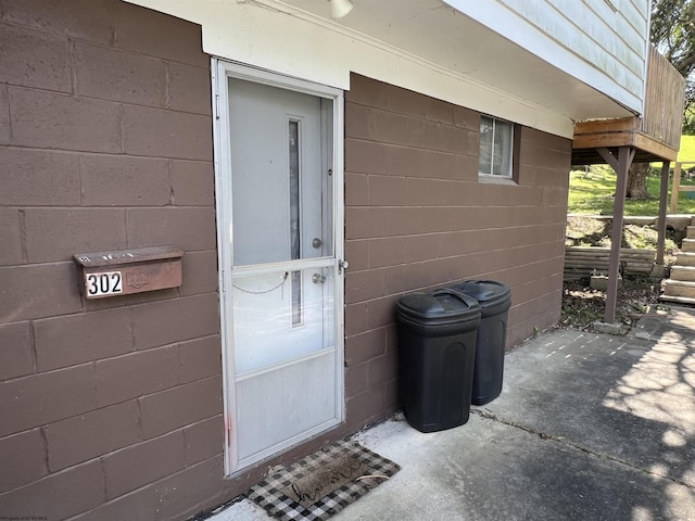 302 Jameson Ave, Parsons, WV 26287 - entrance to property featuring concrete block siding