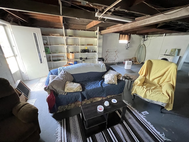 302 Jameson Ave, Parsons, WV 26287 - living room featuring washer / clothes dryer