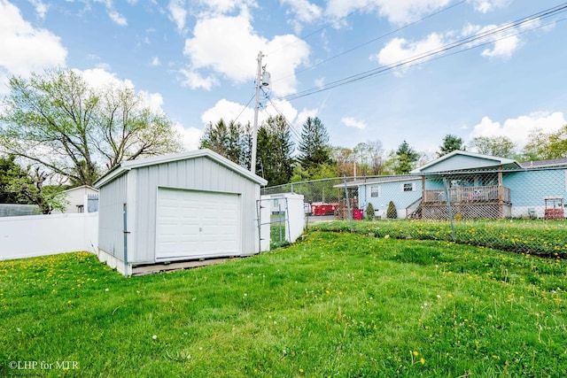 22 N Euclid Ave, Thomas, WV 26292 - view of yard with an outdoor structure and a garage
