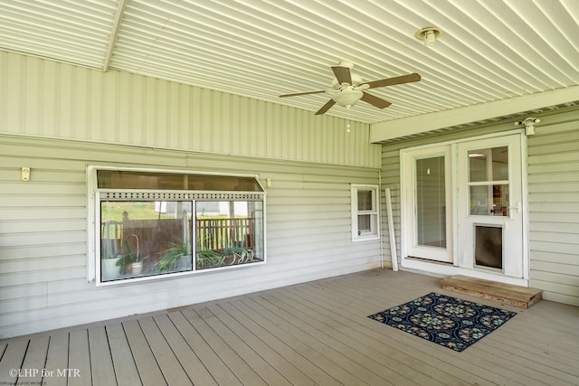 22 N Euclid Ave, Thomas, WV 26292 - wooden deck featuring ceiling fan