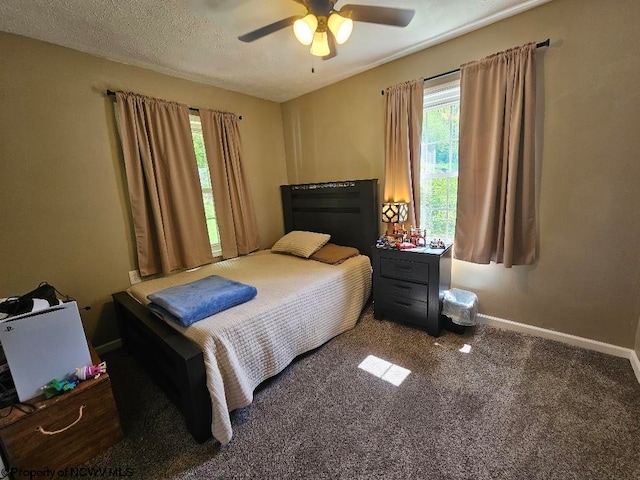 760 Skelton Run, Wallace, WV 26448 - bedroom featuring baseboards, carpet flooring, and ceiling fan