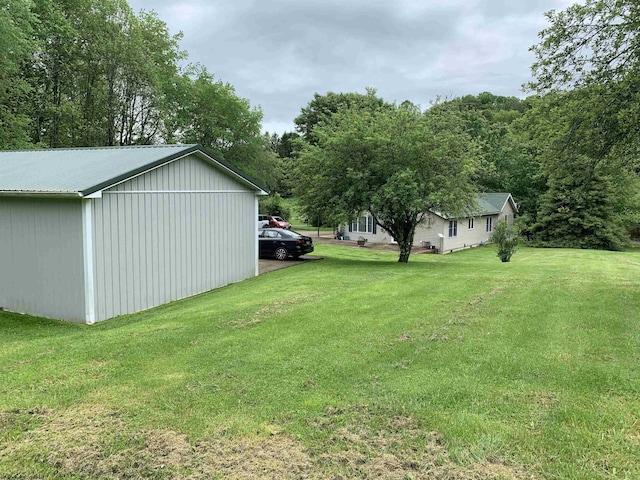 382 Knoll View Rd, Mount Clare, WV 26408 - view of grassy yard with an outbuilding