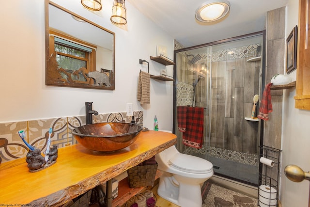 247 Daylily Ct, Terra Alta, WV 26764 - full bath featuring a sink, a stall shower, and toilet