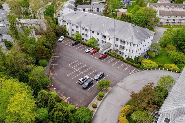 aerial perspective of suburban area