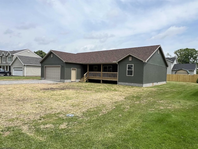 107 Valley Ct, Elkins, WV 26241 - view of front of home featuring a garage, driveway, covered porch, and roof with shingles