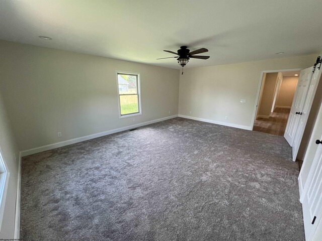 107 Valley Ct, Elkins, WV 26241 - spare room with ceiling fan, carpet, and baseboards