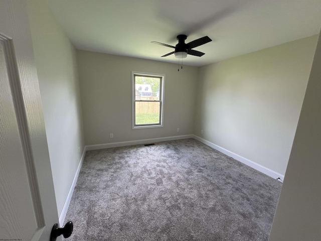 107 Valley Ct, Elkins, WV 26241 - carpeted spare room featuring a ceiling fan and baseboards