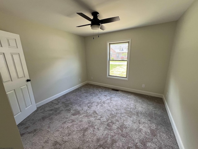 107 Valley Ct, Elkins, WV 26241 - empty room featuring carpet floors, ceiling fan, and baseboards