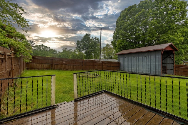 107 Orchard St, Masontown, WV 26542 - deck featuring an outbuilding