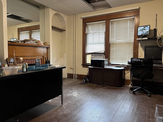 374 Forest Ave Unit 3, Morgantown, WV 26505 - office space featuring wood-type flooring and cooling unit