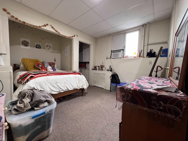 374 Forest Ave Unit 3, Morgantown, WV 26505 - carpeted bedroom with a drop ceiling