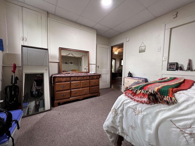 374 Forest Ave Unit 3, Morgantown, WV 26505 - carpeted bedroom with a paneled ceiling