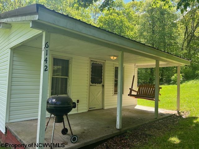6142 Kanetown Rd, Tunnelton, WV 26444 - view of patio with area for grilling