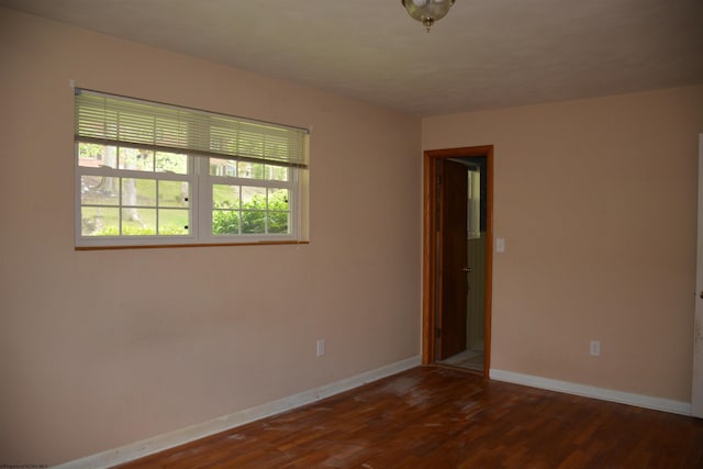 1251 Briercliff Rd, Bridgeport, WV 26330 - empty room featuring baseboards and dark wood-style floors
