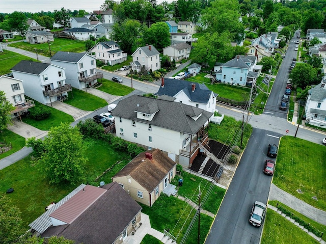aerial perspective of suburban area