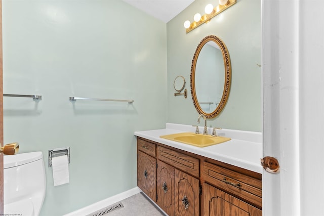 6 Ridge Pl, Morgantown, WV 26505 - bathroom with vanity, baseboards, and toilet