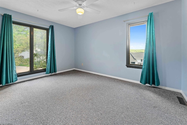 6 Ridge Pl, Morgantown, WV 26505 - carpeted spare room featuring baseboards and a ceiling fan