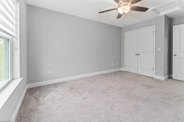 2052 Mountain Ash Ln, Morgantown, WV 26501 - unfurnished bedroom with carpet, baseboards, a closet, and a ceiling fan