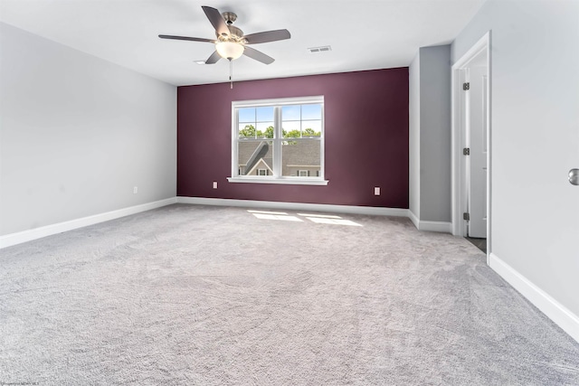 2052 Mountain Ash Ln, Morgantown, WV 26501 - unfurnished room with ceiling fan, carpet, and baseboards