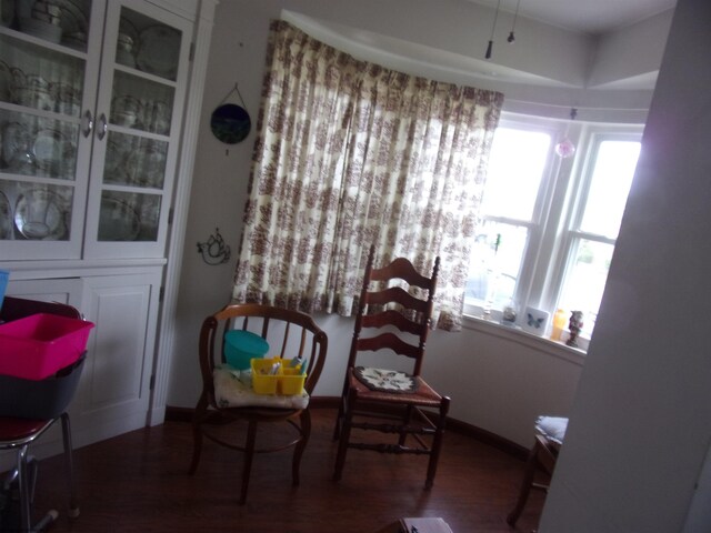 201 Findley St, Elkins, WV 26241 - dining area with wood finished floors and baseboards