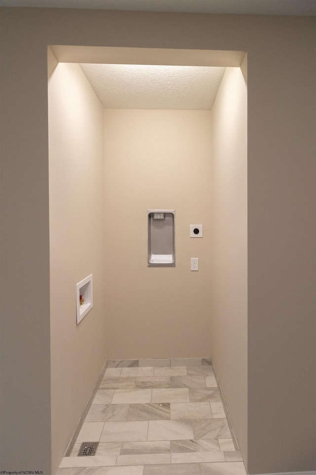 111 Frisco Ln, Bridgeport, WV 26330 - washroom with hookup for a washing machine, hookup for an electric dryer, and light marble finish flooring