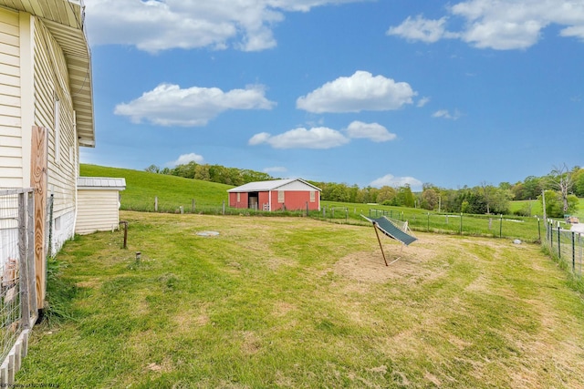 719 Elk Run Rd, Bruceton Mills, WV 26525 - view of yard with a view of rural / pastoral area and an outbuilding