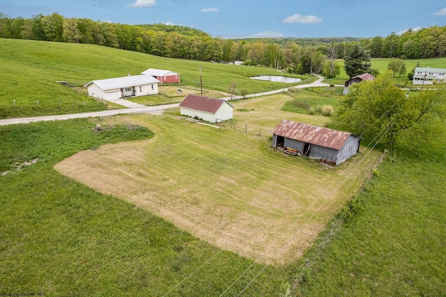 719 Elk Run Rd, Bruceton Mills, WV 26525 - overview of rural landscape featuring a large body of water