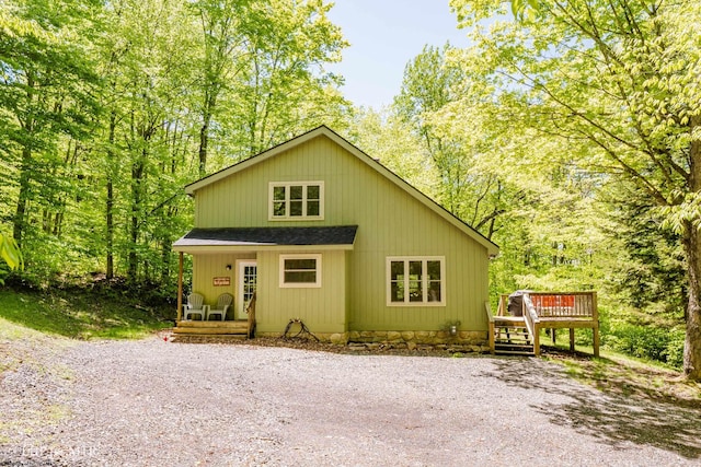 434 Cabin Mountain Rd, Davis, WV 26260 - view of front of property with a deck