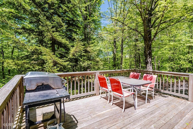 434 Cabin Mountain Rd, Davis, WV 26260 - wooden deck featuring outdoor dining area