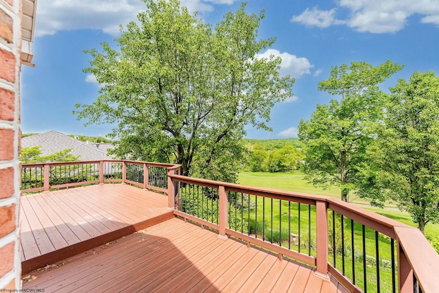 2022 Georgian Ln, Morgantown, WV 26508 - wooden terrace with a lawn