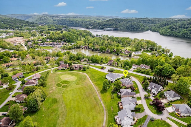 2022 Georgian Ln, Morgantown, WV 26508 - aerial view of residential area with a large body of water and a heavily wooded area